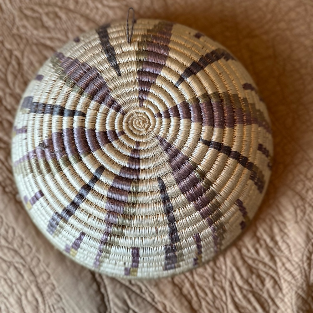 Handwoven Multicolor Basket - Picture 3 of 5